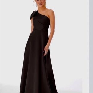 Chic One Shoulder Black Dress